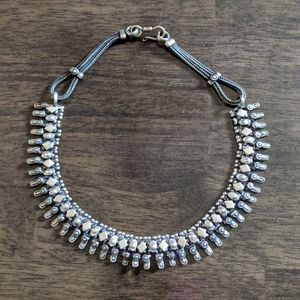 Sterling silver choker necklace